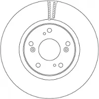 TRW Bremsscheibe DF6689 vorne, belüftet, 1 Stück