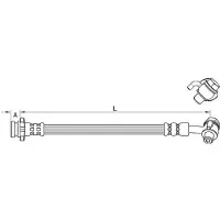 METZGER Bremsschlauch 4111585