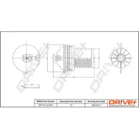 Dr!ve+ Kraftstofffilter [Hersteller-Nr. DP1110.13.0319] für Renault, Peugeot