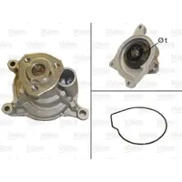 Valeo Wasserpumpe Motorkühlung 506950 für VW Audi Seat Skoda Passat B7 Golf VI
