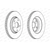 FERODO Bremsscheiben DDF1756C vorne, belüftet, 2 Stück