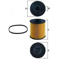 MAHLE ORIGINAL Kraftstofffilter KX 70D für Mercedes-Benz E