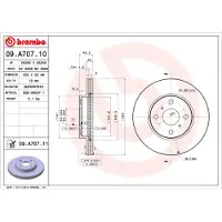 Brembo Bremsscheibe 09.A707.11