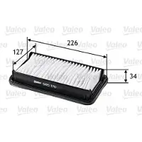 Valeo Luftfilter 585170 für Renault Fiat Dacia Megane CC Sedici Laguna III Lodgy