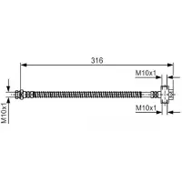Bosch Bremsschlauch 1 987 481 A65