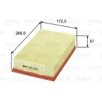 Valeo Luftfilter 585068 für Ford Volvo Focus II Turnier C-Max V50