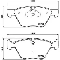 Brembo Bremsbelagsatz P 06 057, Vorne