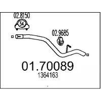 MTS Abgasrohr 01.70089