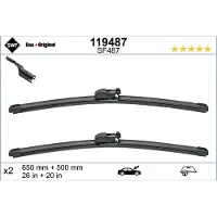 SWF DAS ORIGINAL Scheibenwischer Wischblatt Vorne für BMW X3 (G01, F97) Rahmenlos