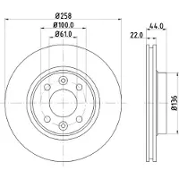 Hella Pagid Bremsscheibe PRO High Carbon 8DD 355 129-621
