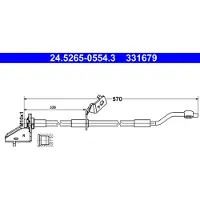 Ate 24.5265-0554.3 Bremsschlauch