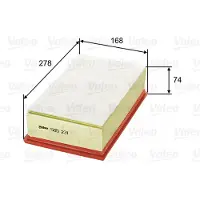 Valeo Luftfilter 585231 für Citroën Peugeot DS C4 II Ds4 Picasso I 307 SW