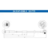 Ate Bremsschlauch 24.5147-0368.3