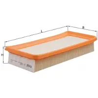 MAHLE ORIGINAL Luftfilter lx1465 Filtereinsatz 46mm für KIA