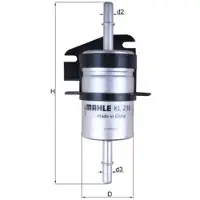 MAHLE ORIGINAL Kraftstofffilter MAHLE KL 238