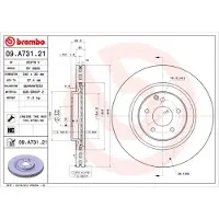 Brembo Bremsscheibe PRIME LINE - UV Coated 09.A731.21