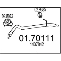 MTS Abgasrohr 01.70111