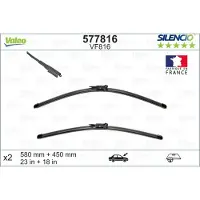 Valeo Wischblatt Silencio VF816, 580/450mm, Vorne, 2 Stück