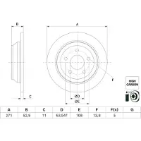 Bosch Bremsscheibe 0 986 479 H55, 1 Stück