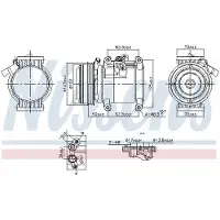 Nissens Kompressor, Klimaanlage ** FIRST FIT ** 891011