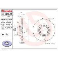 Brembo Bremsscheibe PRIME LINE 09.8634.10