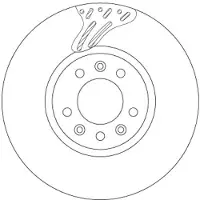 TRW Bremsscheibe DF6977S vorne, belüftet, 1 Stück