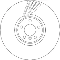 TRW Bremsscheibe DF6618S vorne, belüftet, hochkarbonisiert, 1 Stück