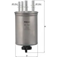 MAGNETI MARELLI Kraftstofffilter MAHLE KL 451