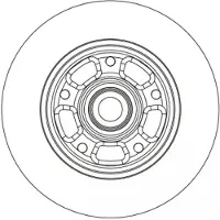 TRW Bremsscheibe SINGLE DF6549BS, 1 Stück