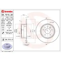 Brembo Bremsscheibe 08701521 286mm 10mm für SAAB SATURN CHEVROLET