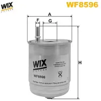 WIX FILTERS Kraftstofffilter WF8596 für HYUNDAI i30 Schrägheck (PDE, PD, PDEN) Leitungsfilter