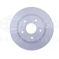 Hella Bremsscheibe Hinterachse Voll [Hersteller-Nr. 8DD355115-801] für Fiat, Chrysler, Dodge