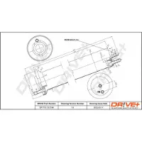 Dr!ve+ Kraftstofffilter [Hersteller-Nr. DP1110.13.0184] für Alpina, BMW