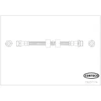 CORTECO Bremsschlauch 19037174