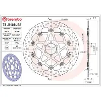 Brembo 78b408b8 Bremsscheibe