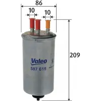 Valeo Kraftstofffilter [Hersteller-Nr. 587615] für Dacia
