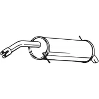 Bosal Endschalldämpfer 154503 für FORD