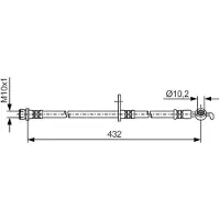 Bosch Bremsschlauch 1 987 481 A57