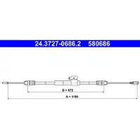 Ate Bremszug, Handbremse 24.3727-0686.2