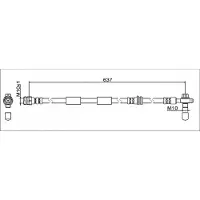 METZGER Bremsschlauch GREENPARTS 4111475