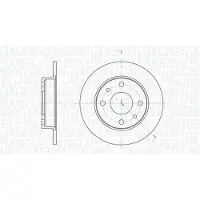 MAGNETI MARELLI Bremsscheibe [Hersteller-Nr. 361302040169] für Lancia, Fiat, Abarth, Ford, Yugo, Alfa Romeo
