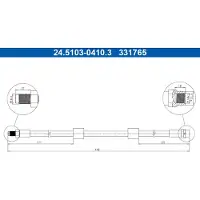 Ate Bremsschlauch 24.5103-0410.3 für BMW 5er