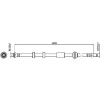 METZGER Bremsschlauch 4111468