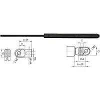 METZGER 2110390 Gasfeder Heckklappendämpfer für PORSCHE 911 319mm