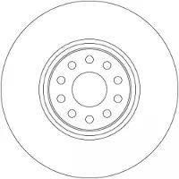 TRW Bremsscheibe DF6733S, 1 Stück