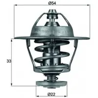 MAHLE ORIGINAL Thermostat, Kühlmittel TX 53 85D