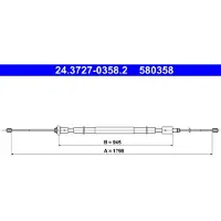 Ate 24.3727-0358.2 Seilzug, Feststellbremse