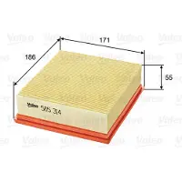 Valeo Luftfilter 585314 für Fiat Sedici