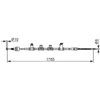 Bosch Seilzug, Feststellbremse 1987482921 für KIA
