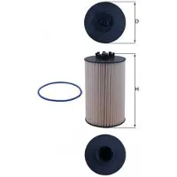 MAHLE ORIGINAL Kraftstofffilter KX 658D